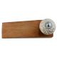 2 Pieces White Embossed Ceramic Crackle Wooden Door Stopper